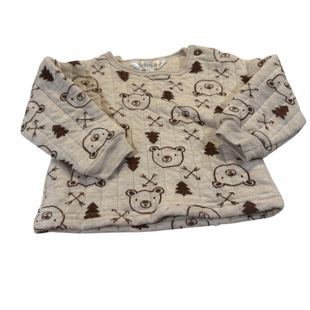 Emily and Oliver Baby Boy 12M Bear Sweater